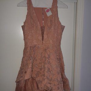 Honey Floral Embroidered Mini-Dress (Chelsea)